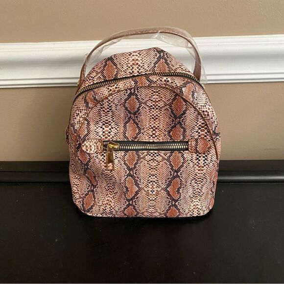 Mini Snakeskin Backpack NEW WITH TAGS - Picture 1 of 5